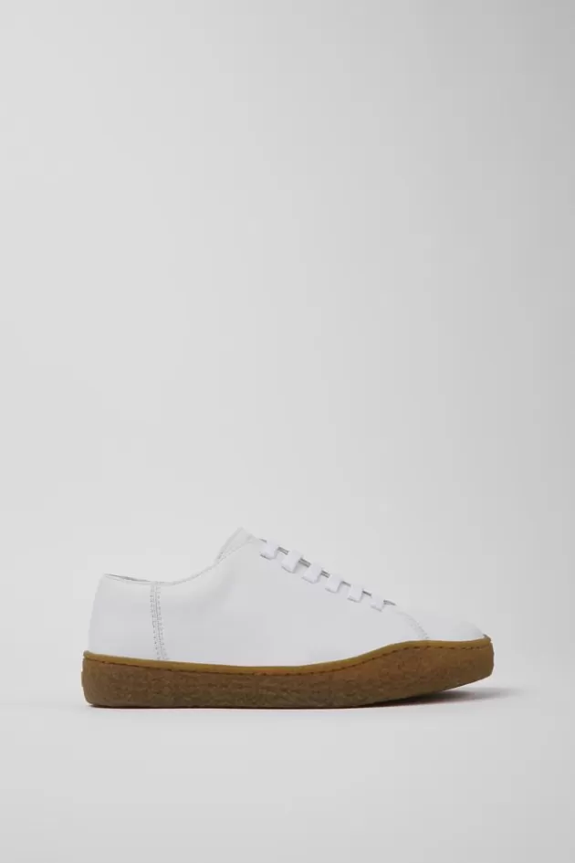 Camper White Leather Shoes For Women*Women Casual Shoes