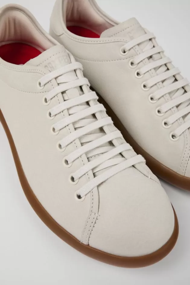 Camper White Leather Sneaker For Men*Men Sneakers