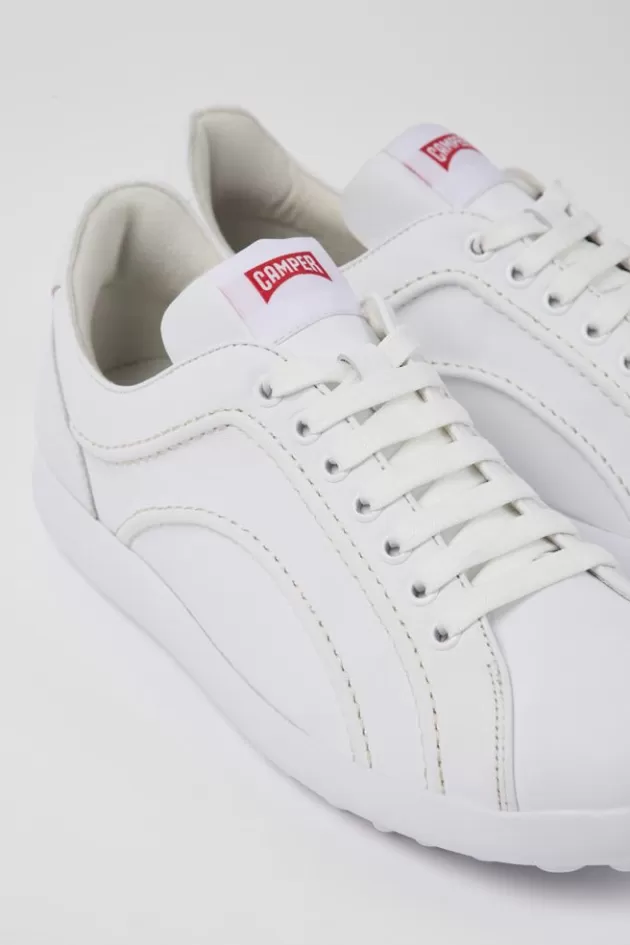 Camper White Leather Sneakers For Men*Men Sneakers