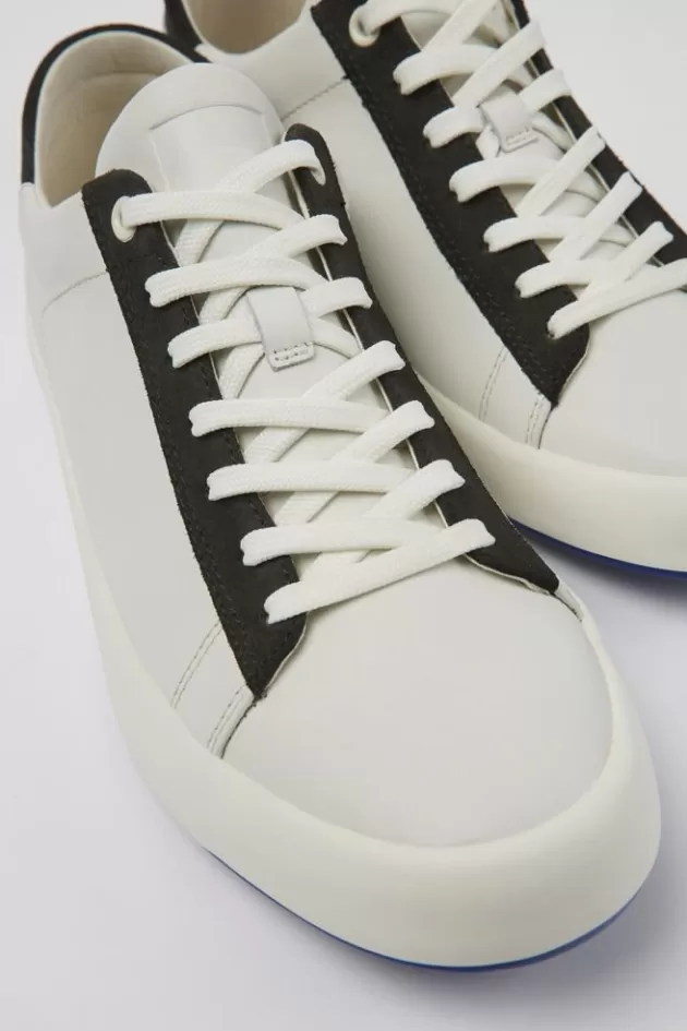 Camper White Leather/Nubuck Sneaker For Men*Men Sneakers