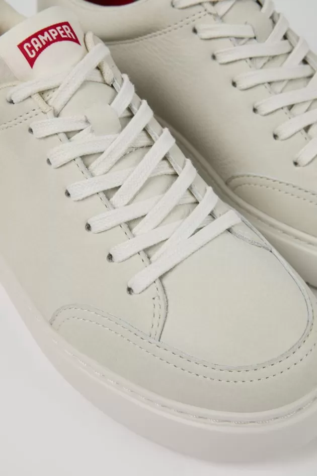 Camper White Non-Dyed Leather Sneakers For Women*Women Sneakers