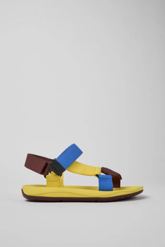 Camper Yellow, Blue, And Burgundy Sandals For Men*Men Sandals