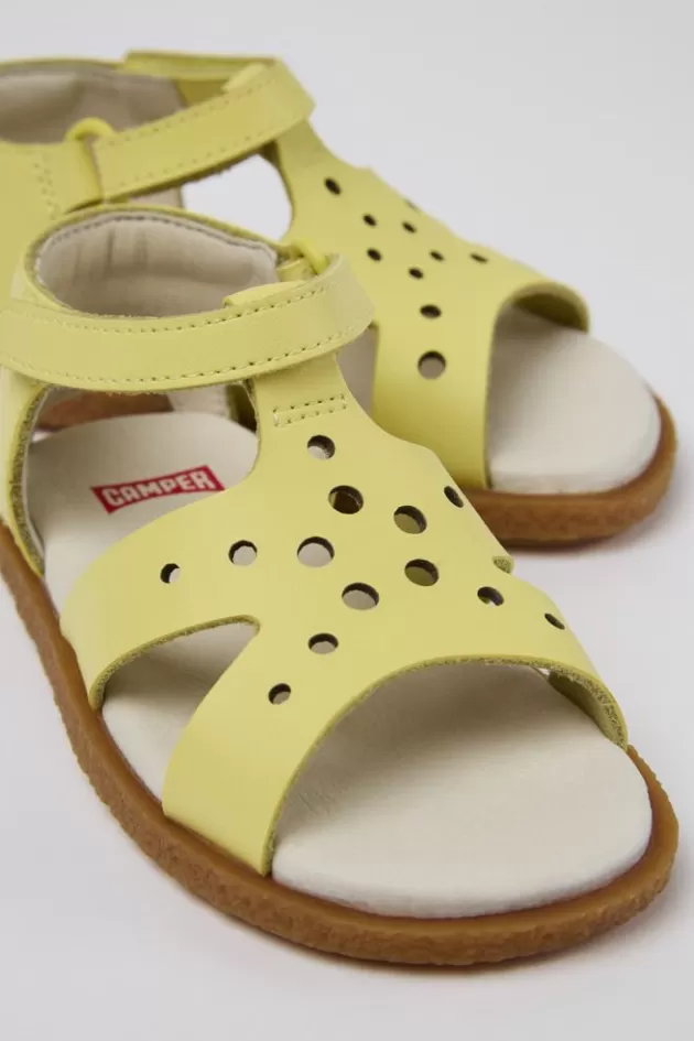 Camper Yellow Leather Sandal*Kids Sandals