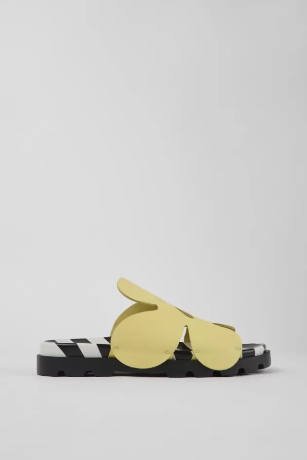 Camper Yellow Leather Sandals For Men*Men Sandals