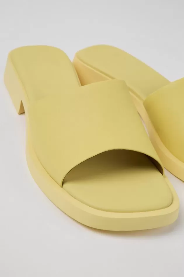 Camper Yellow Leather Sandals For Women*Women Sandals