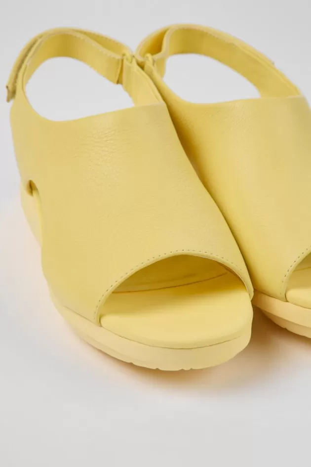 Camper Yellow Leather Sandals For Women*Women Sandals