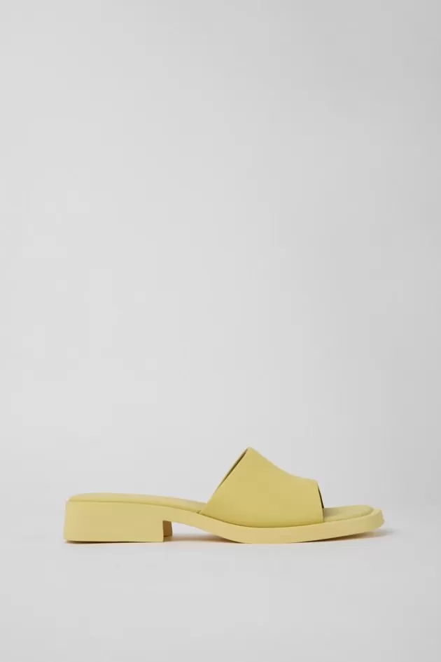 Camper Yellow Leather Sandals For Women*Women Sandals