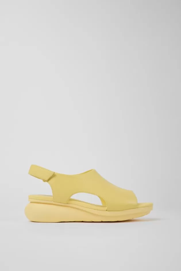 Camper Yellow Leather Sandals For Women*Women Sandals