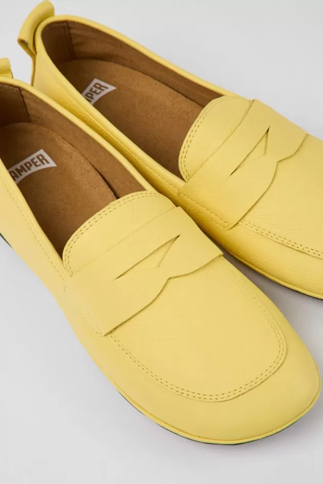 Camper Yellow Leather Shoes For Women*Women Ballerinas