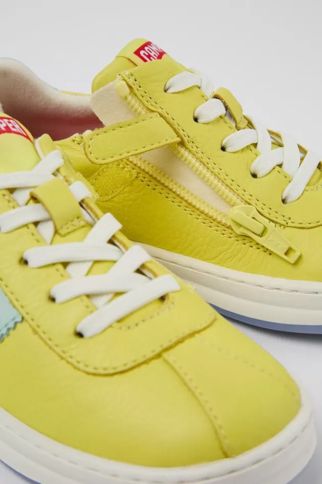 Camper Yellow Leather Sneaker*Kids Sneakers