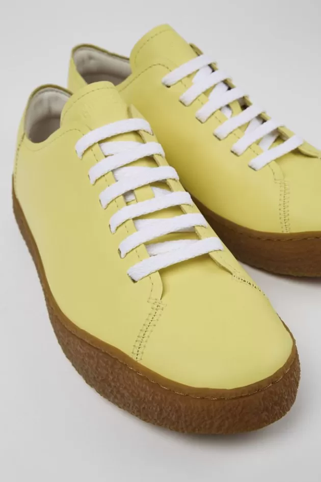 Camper Yellow Leather Sneaker For Men*Men Sneakers