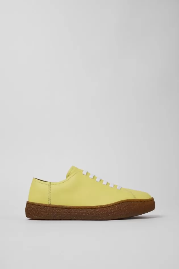 Camper Yellow Leather Sneaker For Women*Women Sneakers