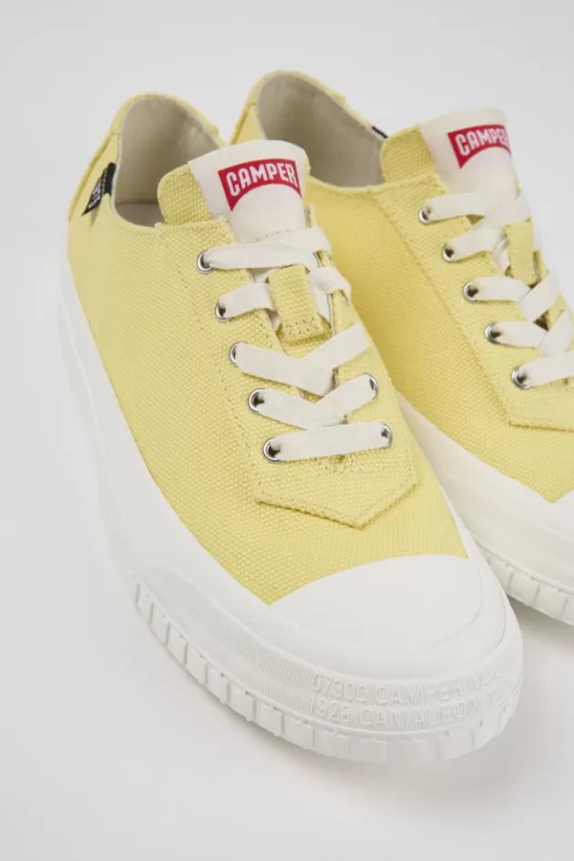 Camper Yellow Recycled Cotton Sneakers For Women*Women Sneakers