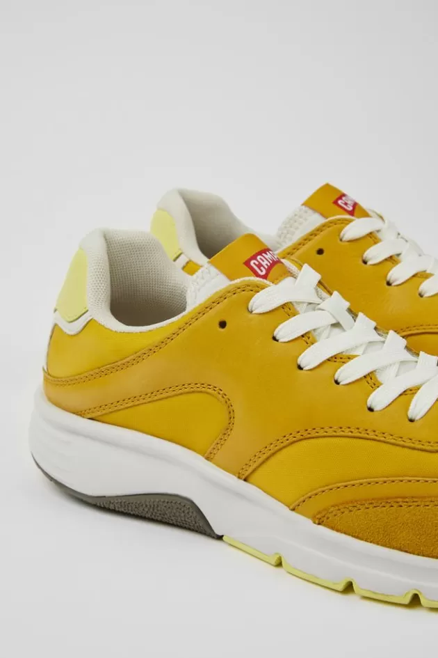 Camper Yellow Textile And Leather Sneakers For Women*Women Sneakers